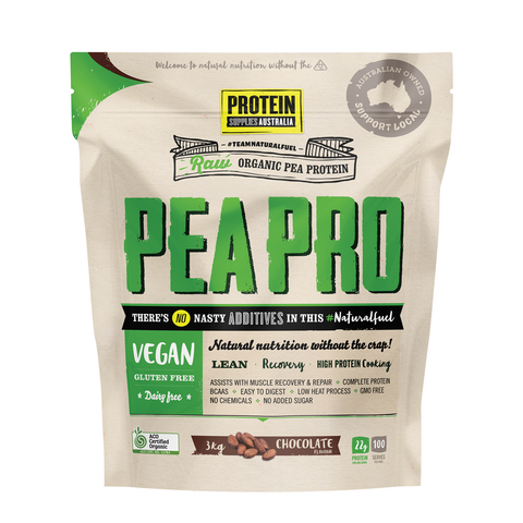 Protein Supplies Australia Pea Protein Isolate PeaPro Chocolate - 3kg