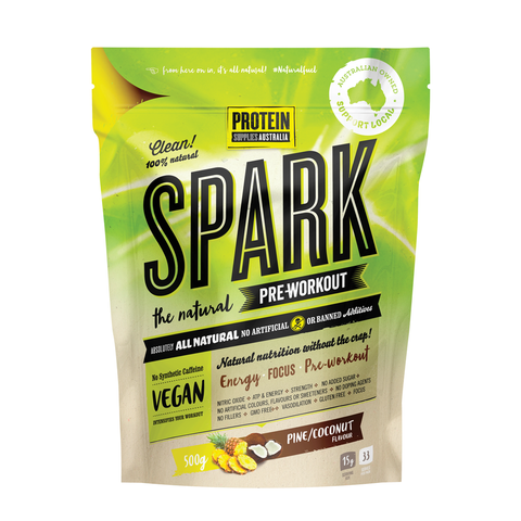Protein Supplies Australia Spark Pre-Workout Pine Coconut - 500g