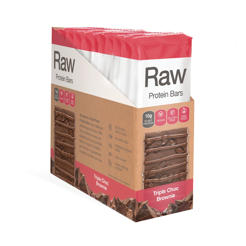 AMAZONIA Raw Protein Bar Triple Choc Brownie 10x 40g