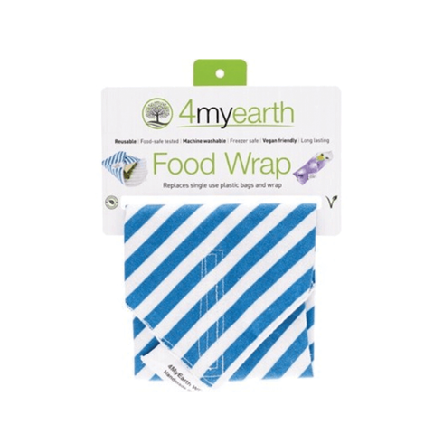 4MYEARTH Food Wrap Denim Stripe 30x30cm