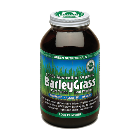 Green Nutritionals Barleygrass 100% Australian Organic - 200g