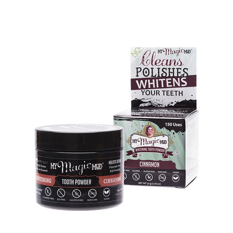 My Magic Mud Whitening Tooth Powder With Charcoal - Cinnamon 30g