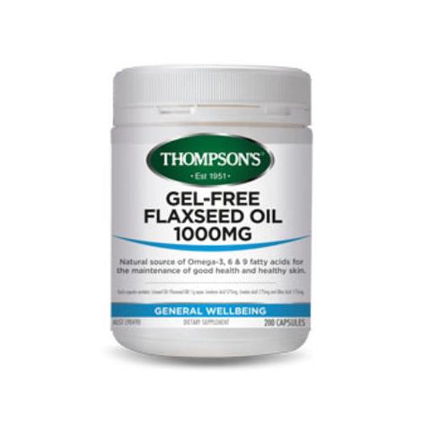 Thompson's Flaxseed Oil 1000mg 200 Vegi -Caps