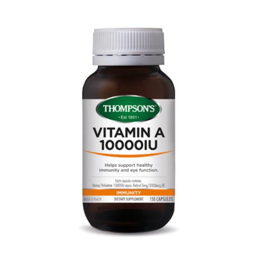 Thompson's Vitamin A 10000iu 150 Capsules