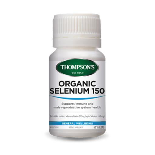 Thompson's Organic Selenium 150mcg 60 Tablets