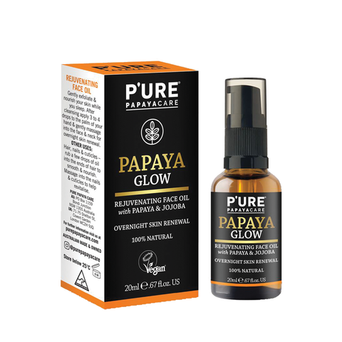 P'ure Papayacare Papaya Glow Face Oil With Papaya & Jojoba 20ml