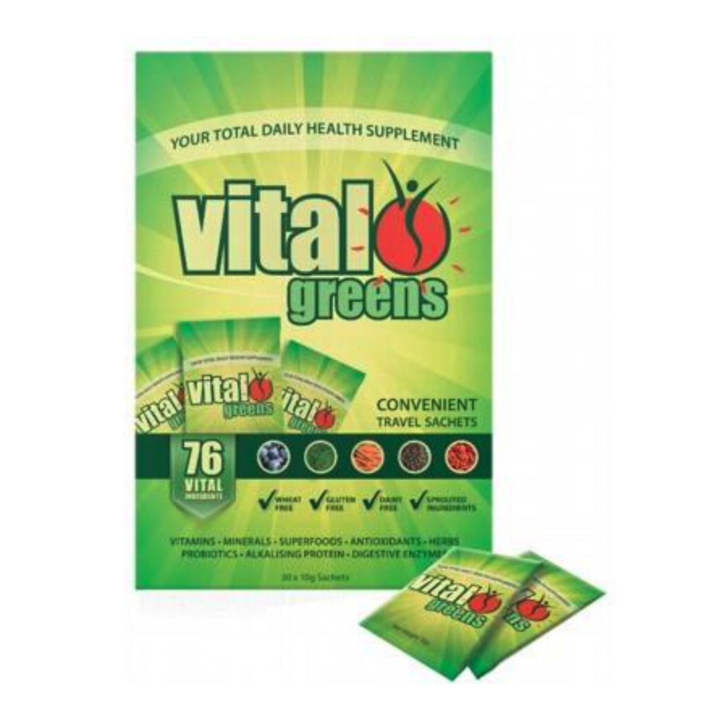 VITAL GREENS Phyto-Nutrient Superfood Powder - Box of 30 Sachets 30x10g