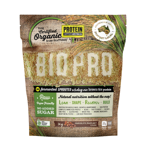 Protein Supplies Australia Brown Rice Protein BioPro Chocolate Hazelnut - 3kg
