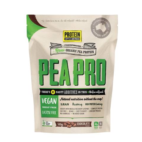 Protein Supplies Australia Pea Protein Isolate PeaPro Chocolate - 500g