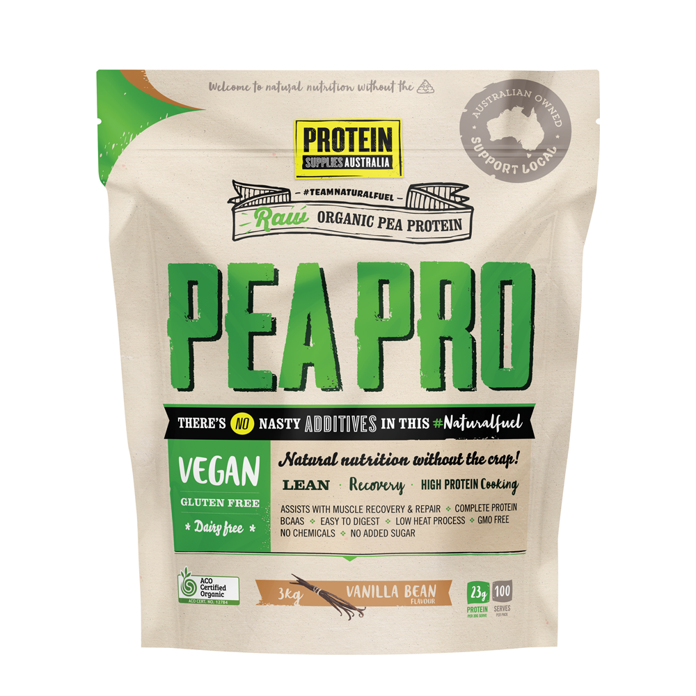 Protein Supplies Australia Pea Protein Isolate PeaPro Vanilla - 3kg