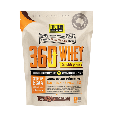 Protein Supplies Australia Whey Protein 360 Combo Chocolate - 500g