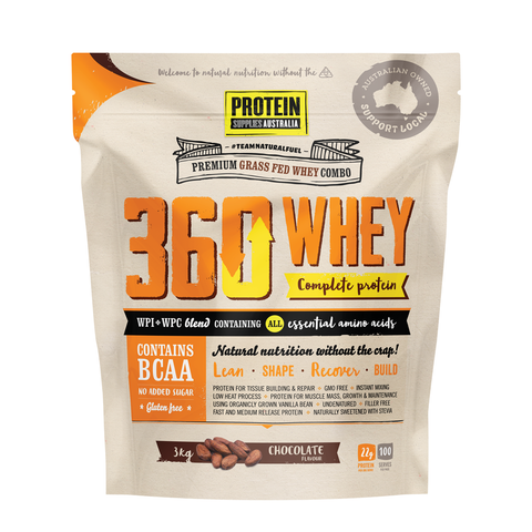 Protein Supplies Australia Whey Protein 360 Combo Chocolate - 3kg