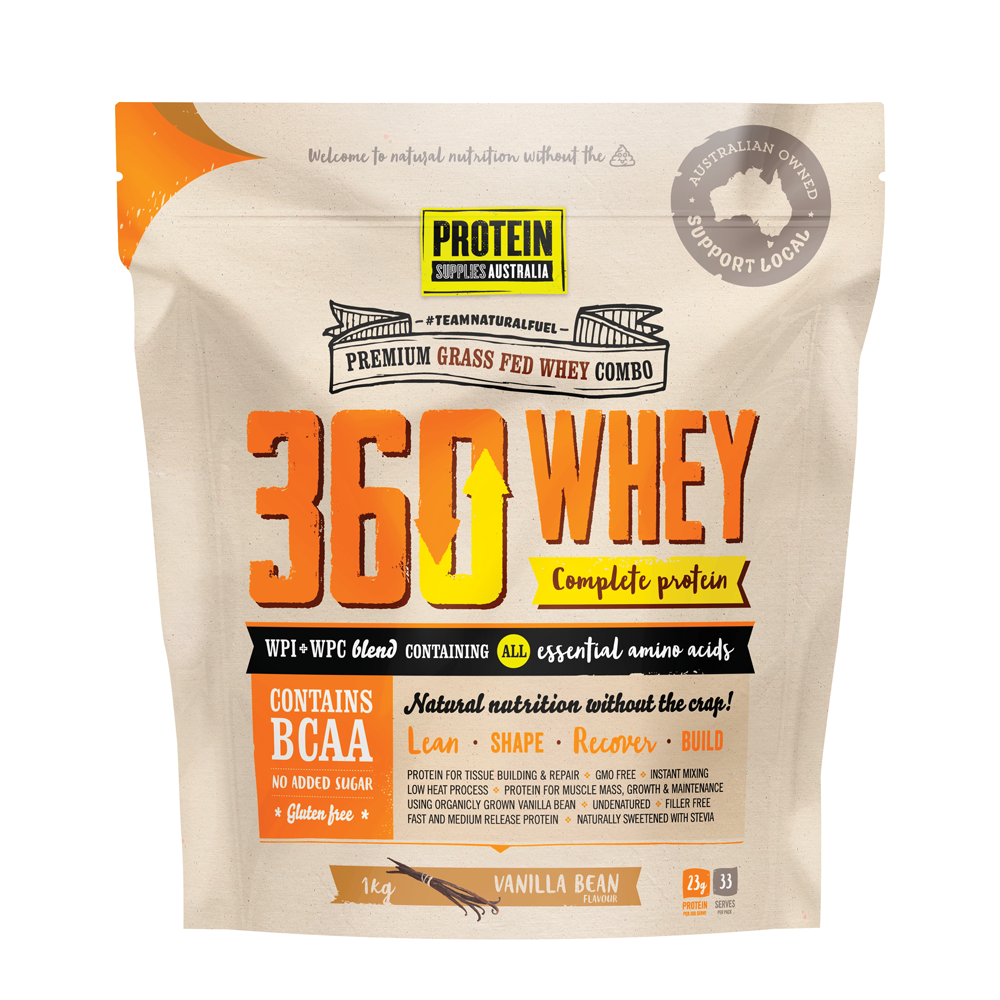 Protein Supplies Australia Whey Protein 360 Combo Vanilla - 1kg