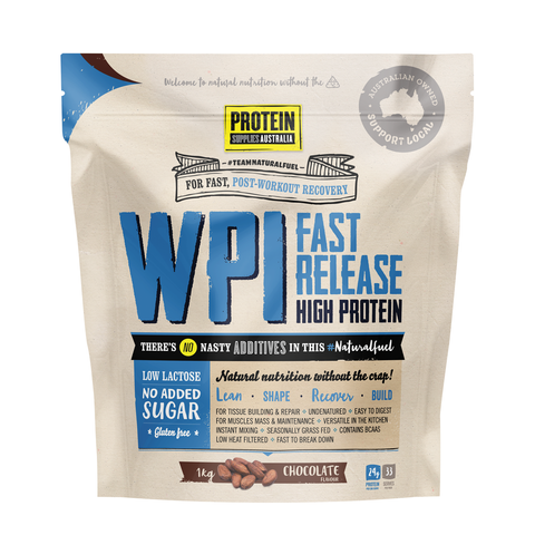 Protein Supplies Australia Whey Protein Isolate WPI Chocolate - 1kg