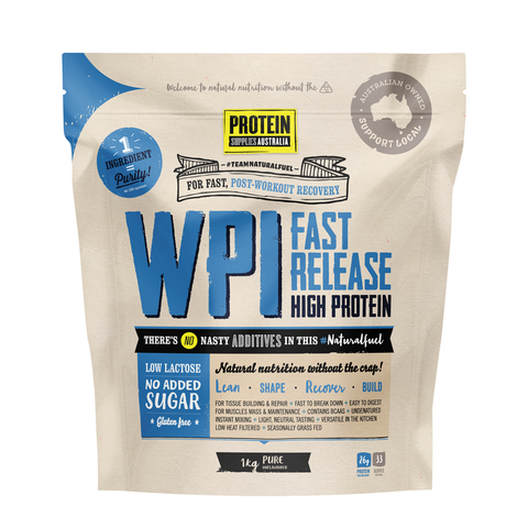 Protein Supplies Australia Whey Protein Isolate WPI Pure - 1kg