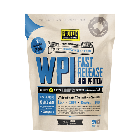 Protein Supplies Australia Whey Protein Isolate WPI Pure - 500g