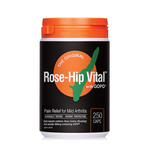Rose-Hip Vital Capsules Natural Arthritis Pain Relief 250 caps
