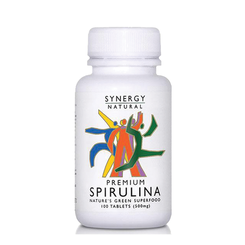 Synergy Natural 100% Organic Spirulina Superfood 500mg - 100 Tablets