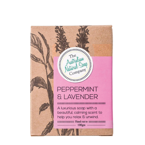 The Australian Natural Soap Company Peppermint & Lavender 100g